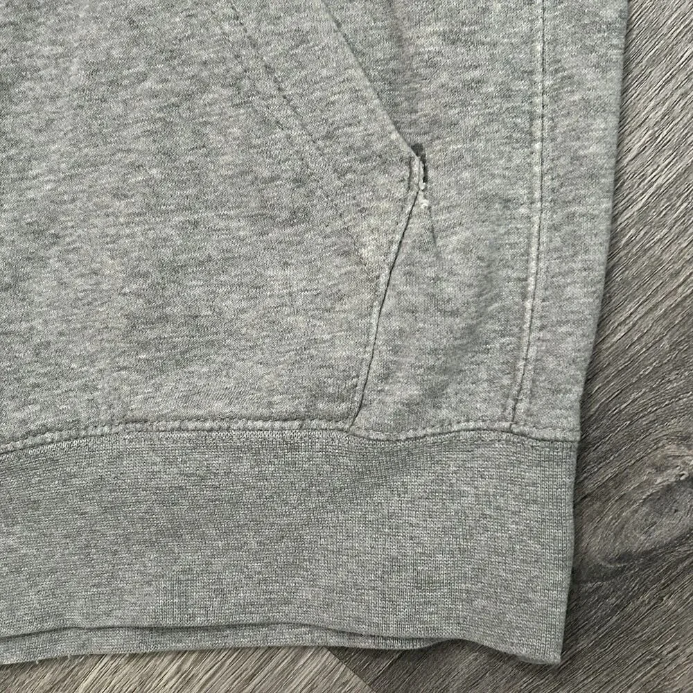 Nike Hoodie Mens Small Gray Club Fleece Pullover Swoosh Logo Kangaroo BV2654-063 - Picture 4 of 8